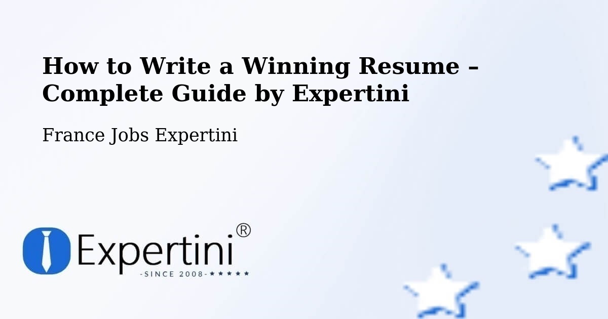 Resume Writing Guide for Job Seekers – Mâcon - Mâcon, France Jobs Expertini